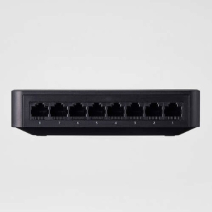 ELECOM Giga対応スイッチングHub 8ポート プラスチック筐体 磁石付き 電源外付モデル ブラック Giga対応スイッチングHub 8ポート プラスチック筐体 磁石付き 電源外付モデル ブラック EHC-G08PA4-JB 画像2