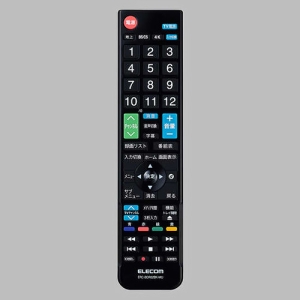 ELECOM かんたんレコーダー用リモコン 4メーカー対応 ブラック ERC-BDR02BK-MU