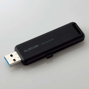 ELECOM 外付けSSD ポータブル USB3.2(Gen2)対応 スライド式 2TB ブラック 外付けSSD ポータブル USB3.2(Gen2)対応 スライド式 2TB ブラック ESD-EMB2000GBK