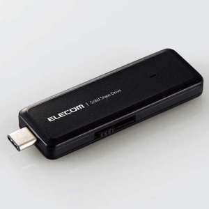 ELECOM 外付けSSD ポータブル USB3.2(Gen2) USBメモリ型 1TB ブラック 外付けSSD ポータブル USB3.2(Gen2) USBメモリ型 1TB ブラック ESD-EMH1000GBK