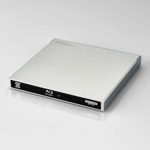 ELECOM Blu-rayディスクドライブ forMac USB3.2 Gen1 スリム Type-Cケーブル付属 シルバー LBD-PWB6U3CMSV