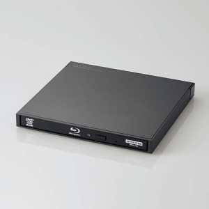 ELECOM Blu-rayディスクドライブ forWindows USB3.2 Gen1 スリム 編集&再生&書き込み Type-C&Type-Aケーブル付属 ブラック LBD-PWC6U3CVBK
