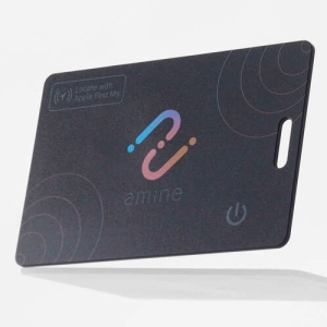 ELECOM カード型スマートトラッカー 《amine》 使い切りタイプ iPhone用 LGT-LWNNCD1BKA