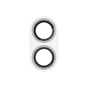ELECOM カメラレンズ保護ガラスカバー 《&Me》 iPhone 16・16Plus用 グリッター仕様 シルバー PM-A24AFLLP5SVG