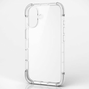 ELECOM ハイブリッドケース 《MUBRAIN》 iPhone16用 クリア×クリア PM-A24AHVAIRCR