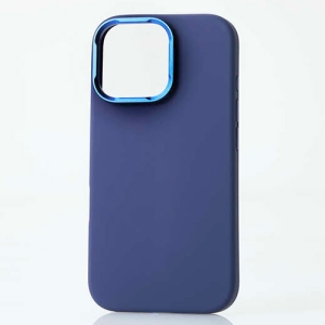 ELECOM ハイブリッドシリコンケース 《MAGKEEP》 iPhone16用 スタンド機能付 ネイビー PM-A24AHVSCSTNV