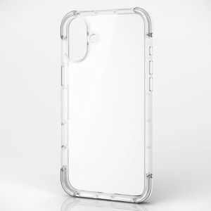 ELECOM ハイブリッドケース 《MUBRAIN》 iPhone16Plus用 クリア×クリア PM-A24BHVAIRCR