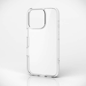 ELECOM ハイブリッドガラスケース iPhone16Pro用 クリア ハイブリッドガラスケース iPhone16Pro用 クリア PM-A24CHVCG1CR