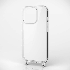 ELECOM ハイブリッドケース iPhone16Pro用 ストラップホール付 クリア ハイブリッドケース iPhone16Pro用 ストラップホール付 クリア PM-A24CHVCKSHCR