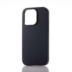 ELECOM ハイブリッドシリコンケース iPhone16Pro用 カラータイプ ブラック PM-A24CHVSCCBK
