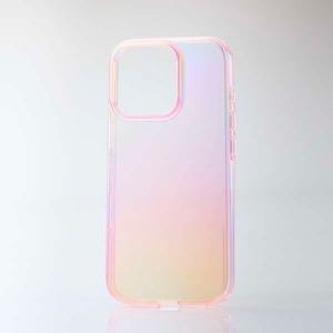 ELECOM iPhone 16 Pro ソフトケース クリアオーロラ Meliano ピンク PM-A24CUCAPN