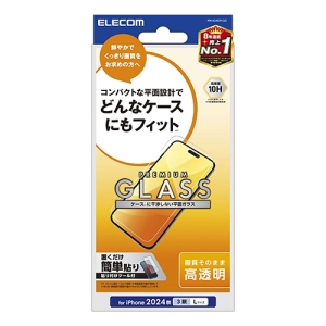 ELECOM iPhone 16ProMax ガラスフィルム 高透明 iPhone 16ProMax ガラスフィルム 高透明 PM-A24DFLGG