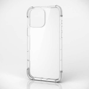 ELECOM iPhone 16ProMax ハイブリッドケース エアバッグ 四隅 MUBRAIN クリア×クリア PM-A24DHVAIRCR
