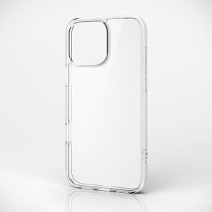 ELECOM iPhone 16ProMax ハイブリッドケース ガラス クリア PM-A24DHVCG1CR