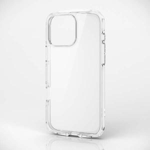 ELECOM iPhone 16ProMax ハイブリッドケース TOUGH SLIM LITE オールクリア ストラップシート付属 クリア PM-A24DTSLACR
