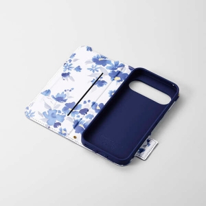 ELECOM Google Pixel 9 Google Pixel 9 Pro レザーケース 手帳型 UltraSlim Flowers 薄型 超軽量 磁石付き ネイビー Google Pixel 9 Google Pixel 9 Pro レザーケース 手帳型 UltraSlim Flowers 薄型 超軽量 磁石付き ネイビー PM-P242PLFUJNV 画像2