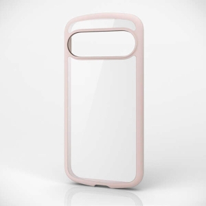 ELECOM Google Pixel 9 Google Pixel 9 Pro ハイブリッドケース TOUGH SLIM LITE フレームカラー 背面クリア ストラップシート付属 ピンク PM-P242TSLFCPN