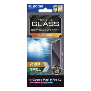 ELECOM Google Pixel 9 Pro XL ガラスフィルム 高透明 PM-P243FLGG