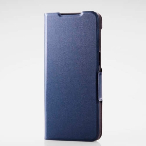 ELECOM moto g64 5G レザーケース 手帳型 UltraSlim 薄型 磁石付き ネイビー PM-R243PLFUNV