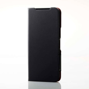 ELECOM ソフトレザーケース らくらくスマートフォンa・Lite用 薄型 磁石付 PM-F243PLFUBK