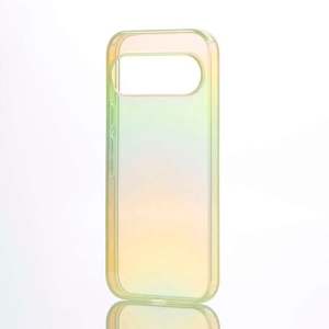 ELECOM Google Pixel 9 Google Pixel 9 Pro ソフトケース meliano クリアオーロラ ライムグリーン PM-P242UCAGN