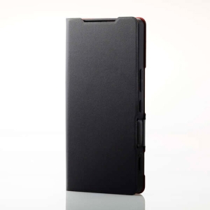 ELECOM AQUOS R9 pro(SH-54E) レザーケース 手帳型 UltraSlim 薄型 磁石付き ブラック PM-S245PLFUBK