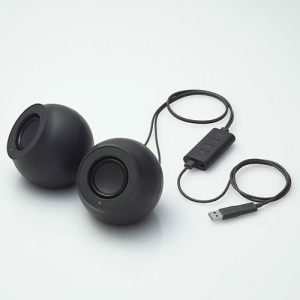 ELECOM PC用2.0chスピーカー Stina 4.4W USB接続 Bluetooth対応 φ3.5 ブラック SP-P10CUBBK