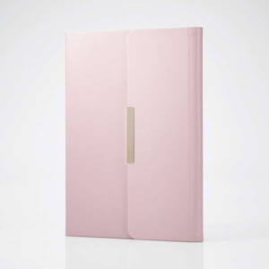 ELECOM iPad 第9・8・7世代 iPad 10.2 2019年モデル フラップケース ソフトレザー &me Apple Pencil収納 ミラー付 アッシュピンク TB-A19RWVJM2PN