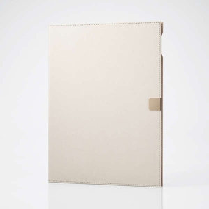 ELECOM iPad 第9・8・7世代 iPad 10.2 2019年モデル フラップケース ソフトレザー &me Apple Pencil収納 フリーアングル グレージュ TB-A19RWVJMGB