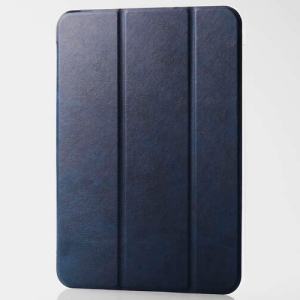 ELECOM iPad 2022 iPad 第10世代 フラップケース 背面クリア ソフトレザー 2アングル スリープ対応 ネイビー TB-A22RWVNVN