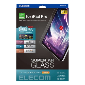 ELECOM iPad Pro 12.9inch 第6・5・4・3世代 iPad Pro 12.9inch ガラスフィルム 動画映え 高透明 TB-A23PLFLGAR