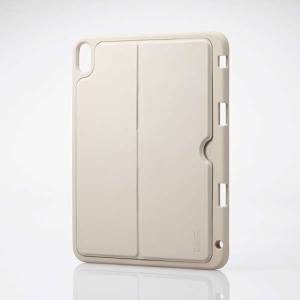 ELECOM iPad 第10世代 ソフトケース スタンド付き Pencil収納 グレージュ TB-A23RUCSTGB
