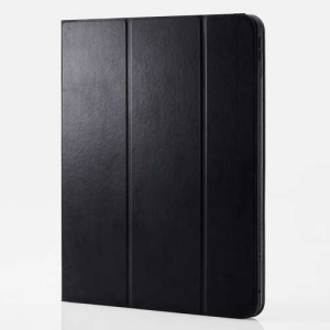 ELECOM 13インチiPad Pro(M4)ソフトレザーケース ドローイングアングル 360度回転 ブラック TB-A24PLDPLC2BK