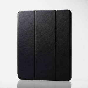 ELECOM 13インチiPad Pro(M4)フラップケース Apple Pencil収納 スリープ対応 ブラック TB-A24PLSABK