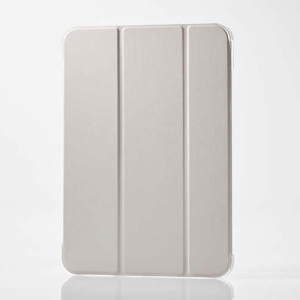 ELECOM 11インチiPad Pro(M4)フラップケース 背面クリア ソフトレザー 2アングル スリープ対応 グレージュ TB-A24PMWVGB