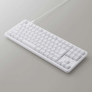 ELECOM メカニカルキーボード Leggero 有線 USB Type-C着脱式 テンキーレス 茶軸 ホワイト メカニカルキーボード Leggero 有線 USB Type-C着脱式 テンキーレス 茶軸 ホワイト TK-MC30UKTWH