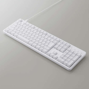 ELECOM メカニカルキーボード Leggero 有線 USB Type-C着脱式 フルサイズ 茶軸 ホワイト メカニカルキーボード Leggero 有線 USB Type-C着脱式 フルサイズ 茶軸 ホワイト TK-MC50UKTWH