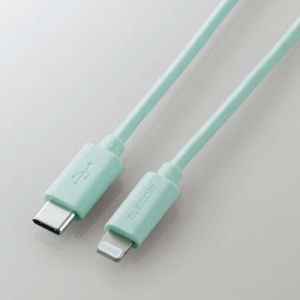 ELECOM USB C-Lightningケーブル 1.0m グリーン USB C-Lightningケーブル 1.0m グリーン U2C-APCL10GN