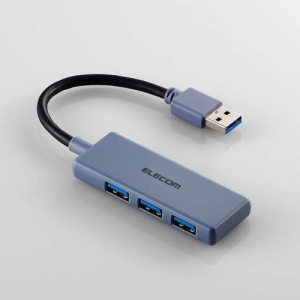 ELECOM USBHUB USB5Gbps バスパワー 3ポート ネイビー U3H-H030NV