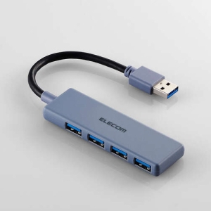 ELECOM USBHUB USB5Gbps バスパワー 4ポート ネイビー U3H-H040NV