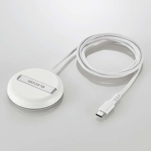 ELECOM マグネットQi2規格対応ワイヤレス充電器 15W 2way 卓上 ホワイト W-MA06WH