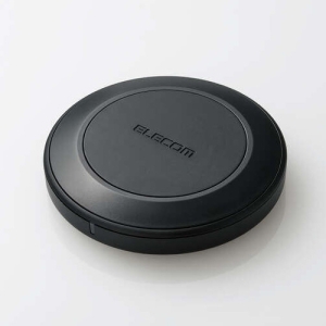 ELECOM Qi規格対応ワイヤレス充電器 12W EPP規格対応 卓上 ケーブル付属 0.5m ブラック W-QA26BK