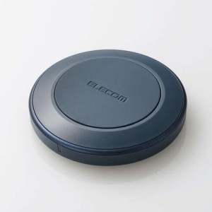 ELECOM Qi規格対応ワイヤレス充電器 12W EPP規格対応 卓上 ケーブル付属 0.5m ネイビー W-QA26NV