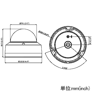 HIKVISION(ハイクビジョン) ドームネットワークカメラ 2MP 耐衝撃 低照度 1/2.8''プログレッシブスキャンCMOS ドームネットワークカメラ 2MP 耐衝撃 低照度 1/2.8''プログレッシブスキャンCMOS DS-2CD2123G2-I 画像2
