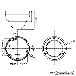 HIKVISION(ハイクビジョン) ドームネットワークカメラ 4MP 固定レンズ 低照度 1/2.7''プログレッシブスキャンCMOS ドームネットワークカメラ 4MP 固定レンズ 低照度 1/2.7''プログレッシブスキャンCMOS DS-2CD2146G2-I 画像2