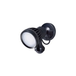 OPTEX LEDセンサーライト AC100V直結式 壁面・天井取付 1700lm 照射方向調節 IPX5防噴流形 赤色表示灯付 ブラック LA-11PRO(BL)