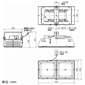 三菱 高天井用LEDベースライト 産業用高温 電源一体型 クラス3000 水銀ランプ700形器具相当 固定出力 昼白色 段調光機能付 高天井用LEDベースライト 産業用高温 電源一体型 クラス3000 水銀ランプ700形器具相当 固定出力 昼白色 段調光機能付 EL-GT30124N/W VHTN 画像2