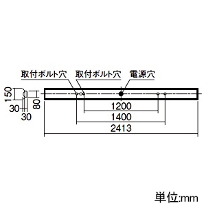 パナソニック 一体型LEDベースライト ≪リベコム iDシリーズ≫ 110形 直付型 反射笠付型 一般タイプ 10000lmタイプ FLR110形器具×2灯節電タイプ 連続調光型調光タイプ(ライコン別売) 昼白色 一体型LEDベースライト ≪リベコム iDシリーズ≫ 110形 直付型 反射笠付型 一般タイプ 10000lmタイプ FLR110形器具×2灯節電タイプ 連続調光型調光タイプ(ライコン別売) 昼白色 XLX800KENCRS2 画像2