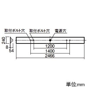 パナソニック 【受注生産品】一体型LEDベースライト ≪リベコム iDシリーズ≫ 110形 埋込型 下面開放型 W220 一般タイプ 13400lmタイプ Hf86形定格出力型器具×2灯相当 連続調光型調光タイプ(ライコン別売) 白色 【受注生産品】一体型LEDベースライト ≪リベコム iDシリーズ≫ 110形 埋込型 下面開放型 W220 一般タイプ 13400lmタイプ Hf86形定格出力型器具×2灯相当 連続調光型調光タイプ(ライコン別売) 白色 XLX830UEWCRS2 画像2