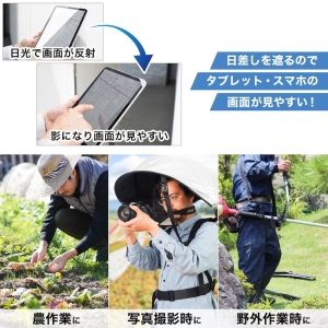 サンコー 暑さ対策 日傘 折りたたみ ハンズフリー 熱中症 ハンズフリー背負える日傘 暑さ対策 日傘 折りたたみ ハンズフリー 熱中症 ハンズフリー背負える日傘 SNTH25CWH 画像4